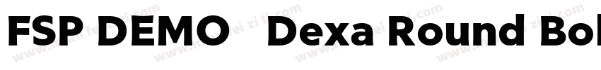 FSP DEMO   Dexa Round Bold字体转换